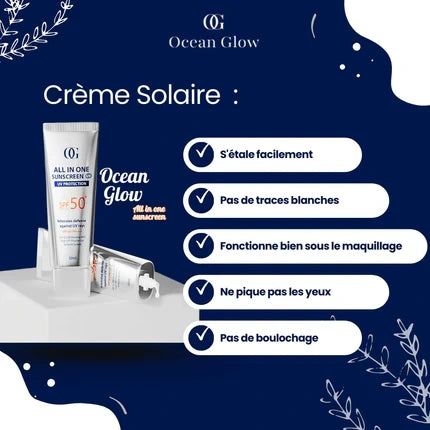 Crème Solaire Visage SPF 50+ Anti-Âge & Hydratante